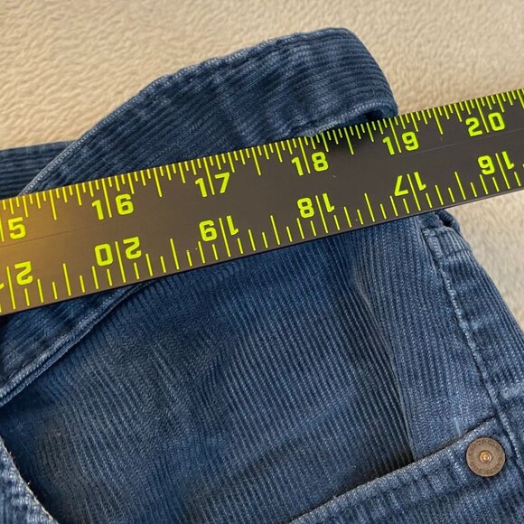 Lands End Mens Pants Size 40x25 Corduroy Straight Casual Traditional Fit Blue Y2 - Picture 5 of 12